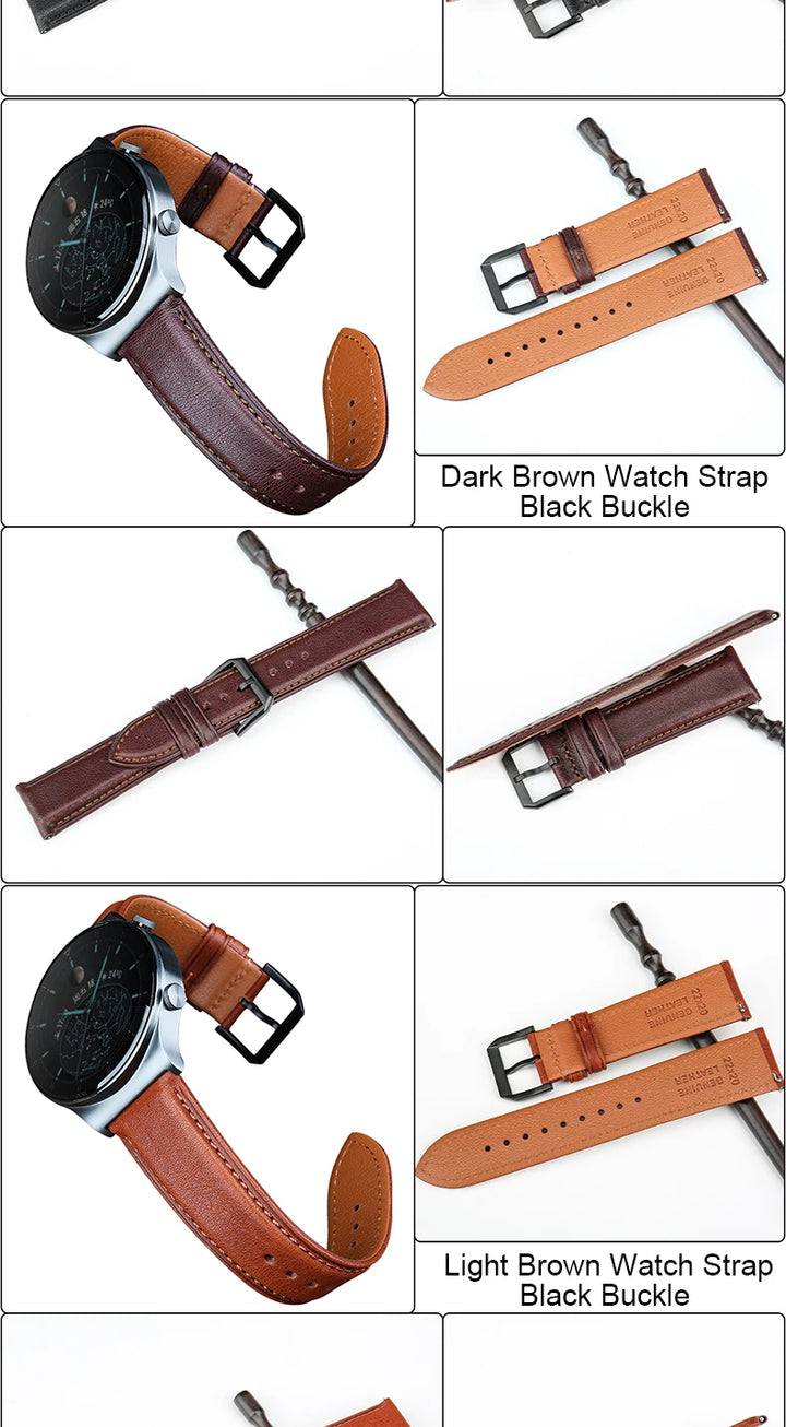Quick Release Leather Watch Band For Tissot Seiko Longines MIDO Watch Accessories Cow Leather Strap Bracelet Watchband