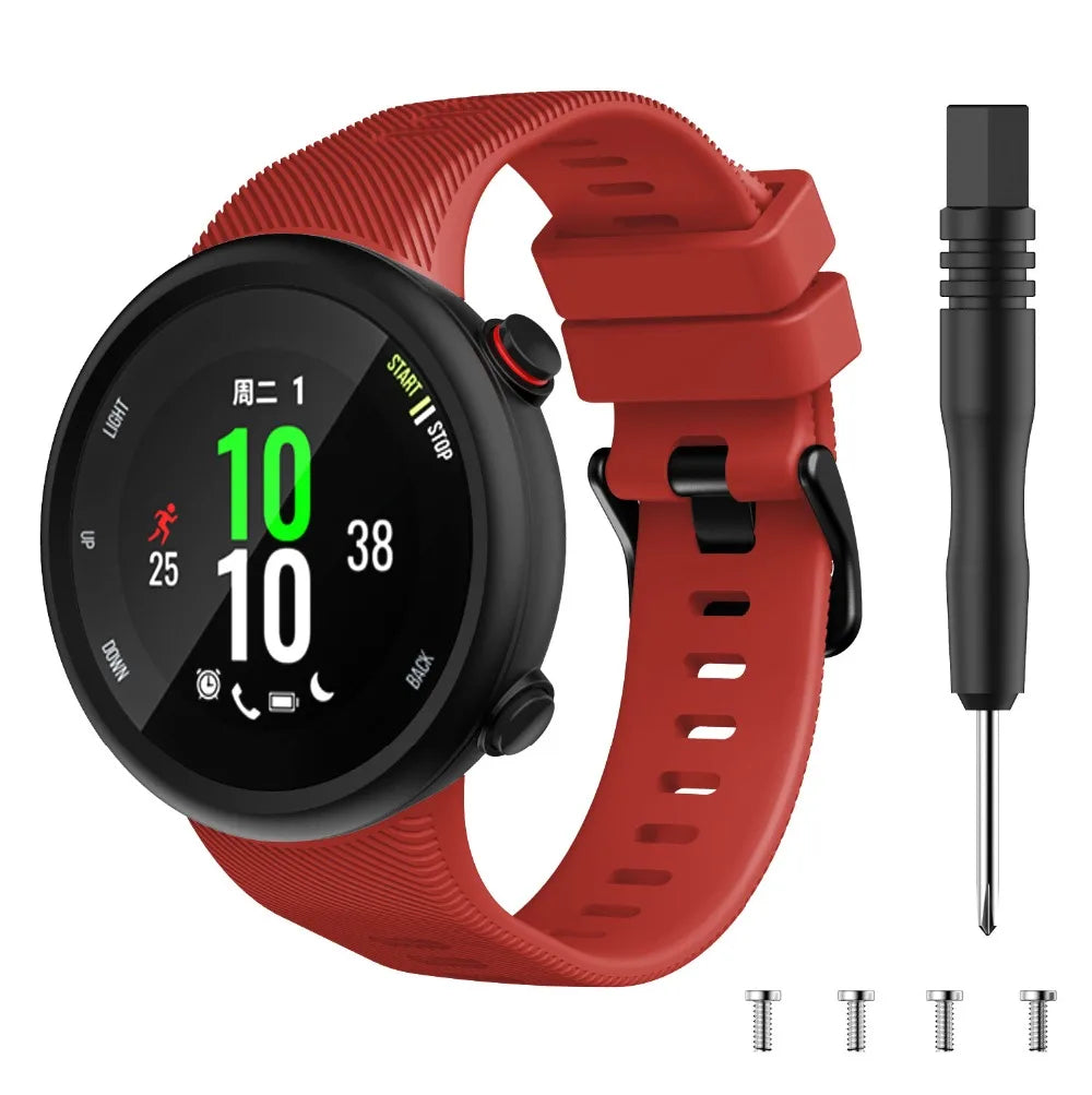 Silicone Watch Strap for Garmin Forerunner 45/45S & Swim 2