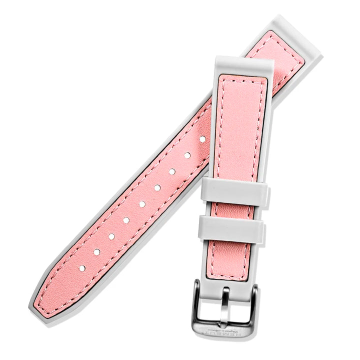 Hemsut Cowhide & Silicone Watch Strap – 18–24mm Waterproof & Breathable