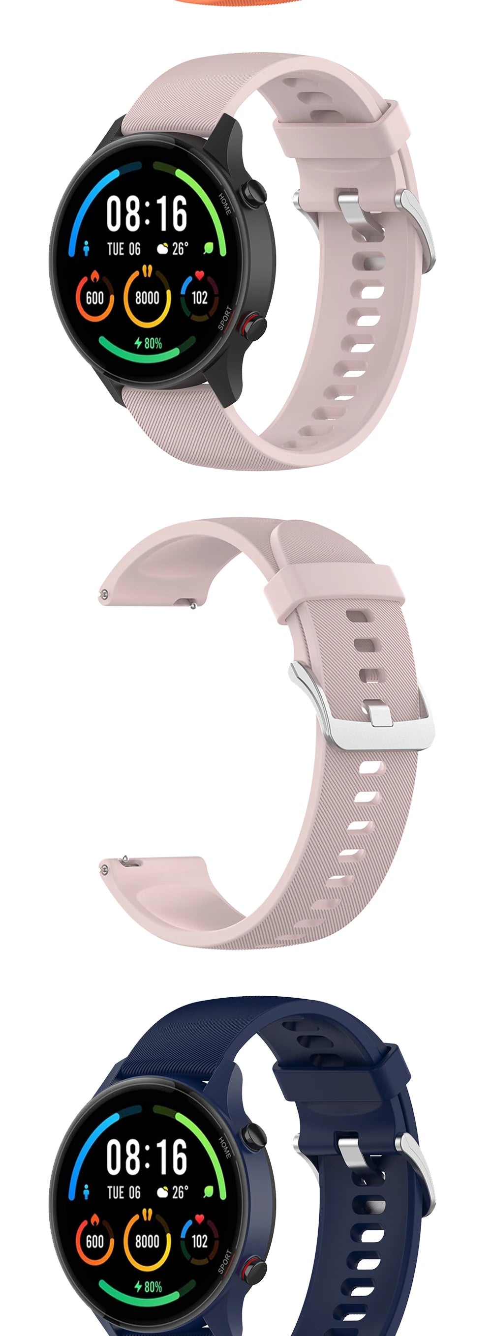 22mm Silicone Strap for Huawei Watch GT Series (GT2, GT3, GT2 Pro, GT2E)