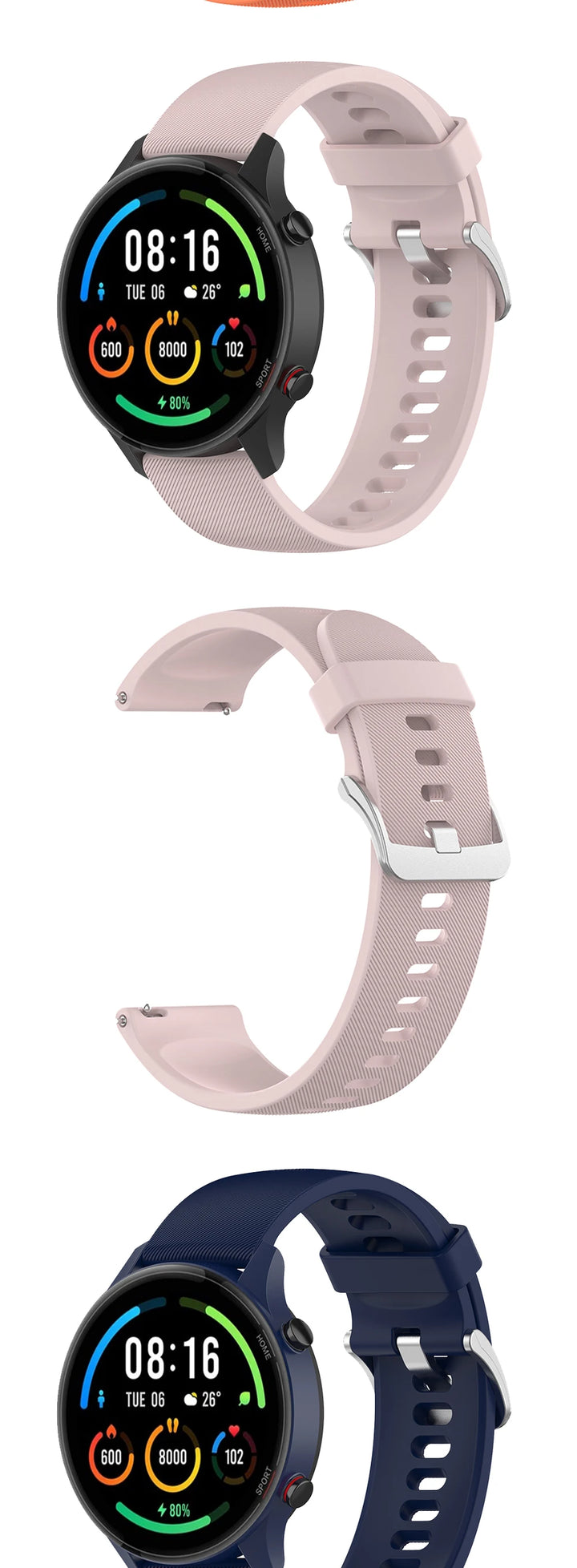 22mm Silicone Strap for Huawei Watch GT Series (GT2, GT3, GT2 Pro, GT2E)