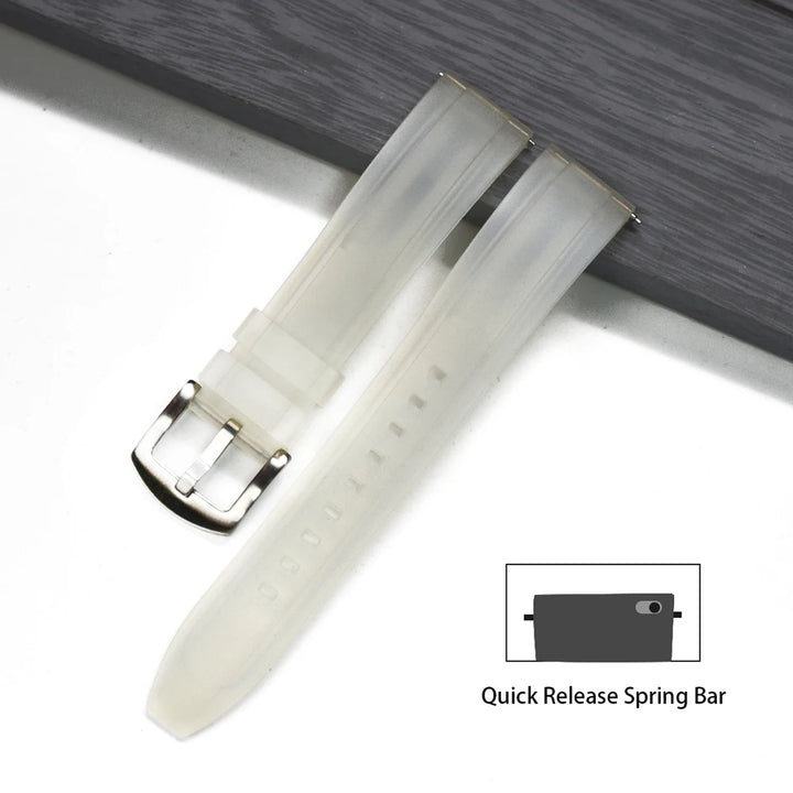 NATOBELT Vulcanized FKM Rubber Strap For Seiko Omega Rolex 20mm 22mm 24mm T-PSIV Silicone Quick Release Watchbands Rubber Strap