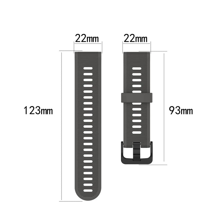 22mm Soft Silicone Strap for Garmin Forerunner & Fenix Series