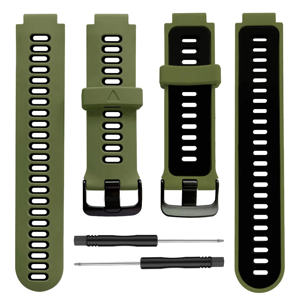 Silicone Smart Watch Band for Garmin Forerunner 220/230/235/620/630/735XT