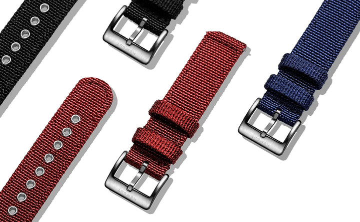 HEMSUT Nylon Quick-Release Military Watch Band (18-24mm)