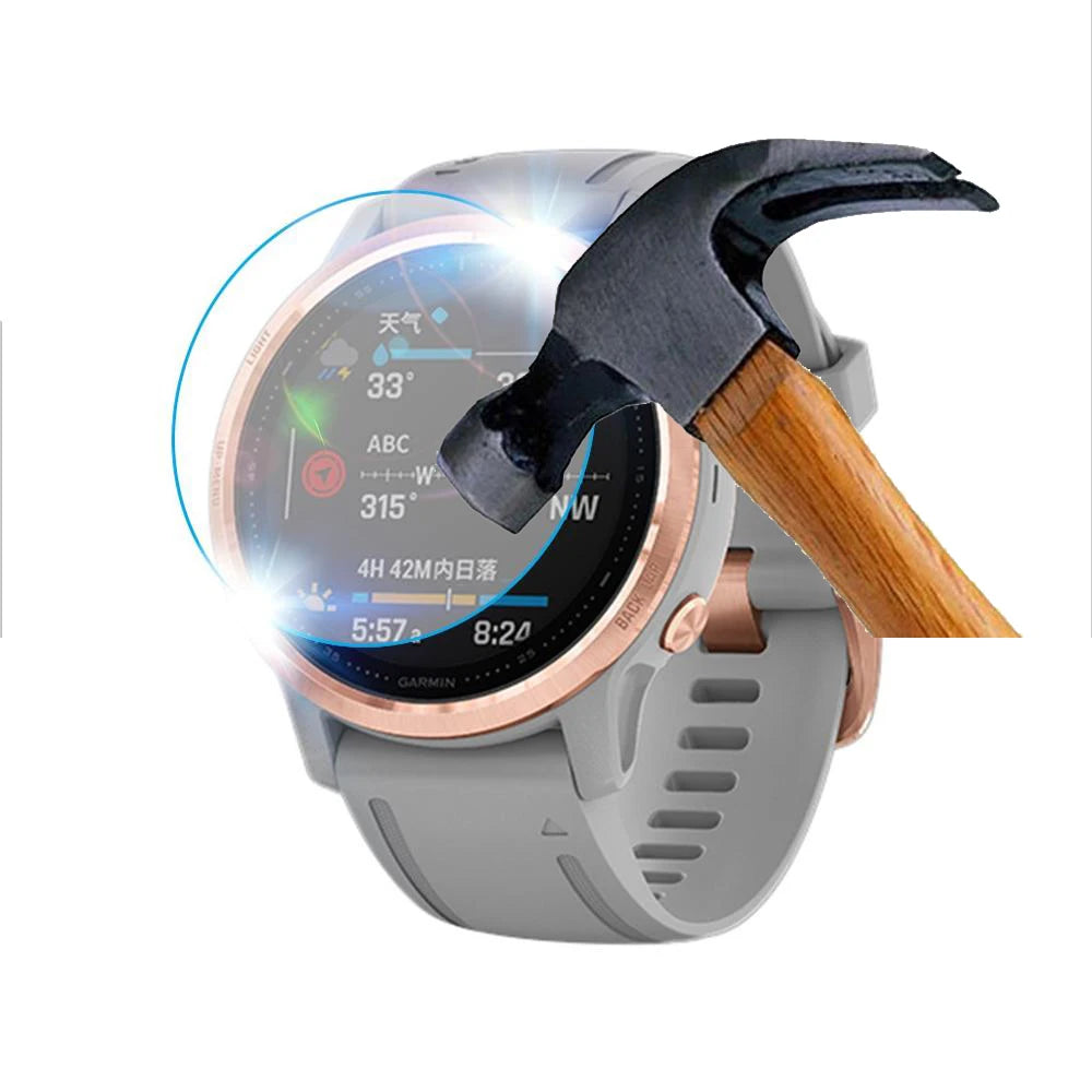 3pcs Ultra Clear Tempered Glass Screen Protector for Garmin Fenix 5/6 Series