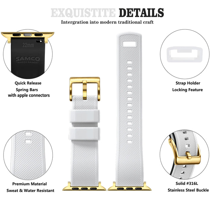 New Silicone Rubber Apple Watch Band 38–45mm