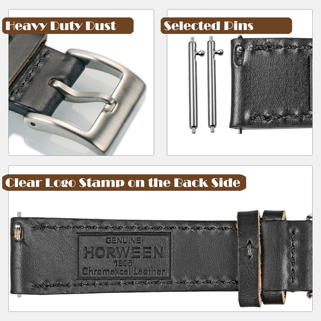 HEMSUT Horween Genuine Leather Watch Strap – 18/20/22mm