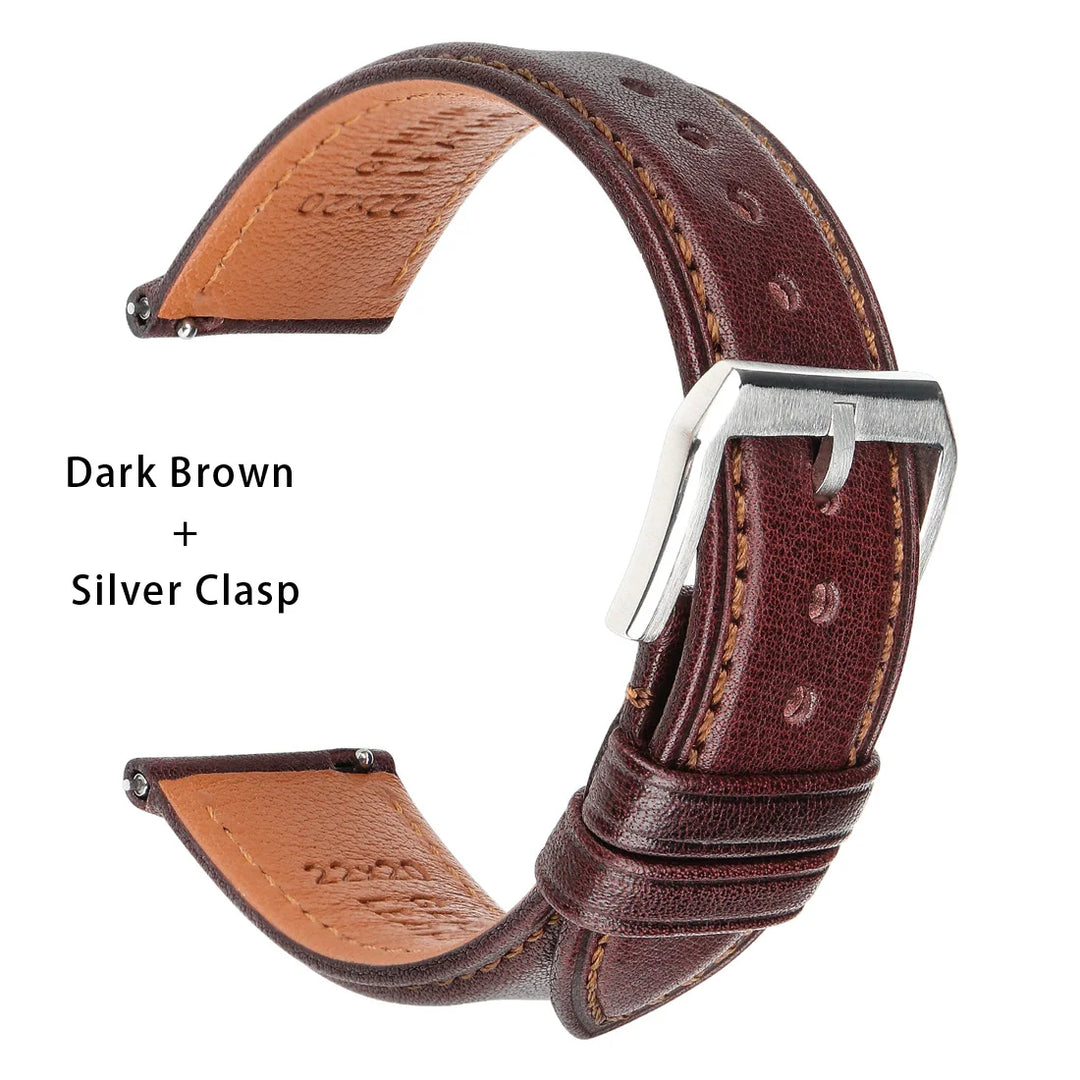 Quick Release Leather Watch Band For Tissot Seiko Longines MIDO Watch Accessories Cow Leather Strap Bracelet Watchband