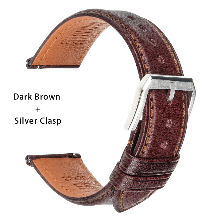 Quick Release Leather Watch Band For Tissot Seiko Longines MIDO Watch Accessories Cow Leather Strap Bracelet Watchband