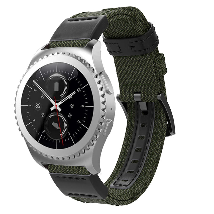 Canvas Strap for Samsung Gear S2, S3 & Galaxy Watch (20-22mm)