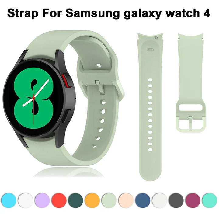 20mm Silicone Watch Strap for Samsung Galaxy Watch 40–46mm Sports Band