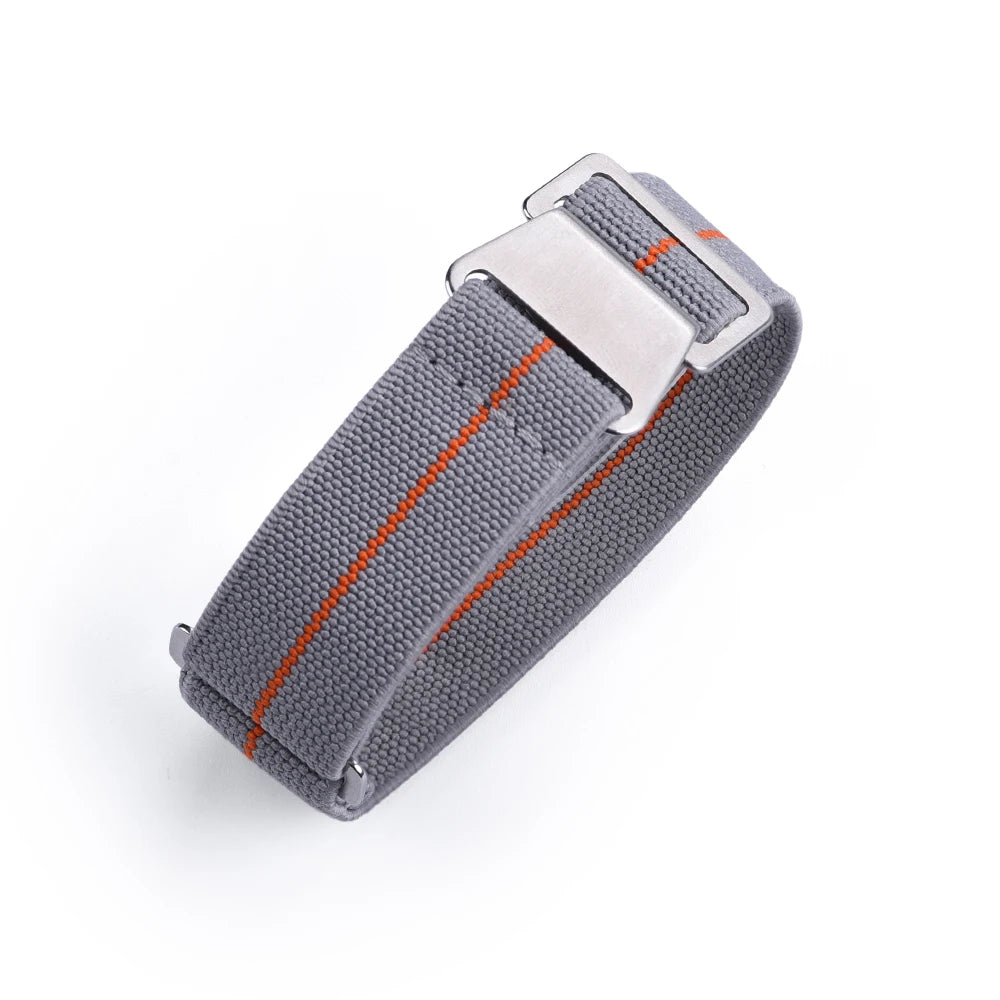 NATOBELT 60s French Troops Parachute Bag Elastic Strap 20mm 22mm Nylon Watchbands Man's Universal Smart Watch Fabric Wristband