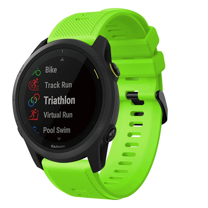 22mm Silicone Watch Strap for Garmin Forerunner 745