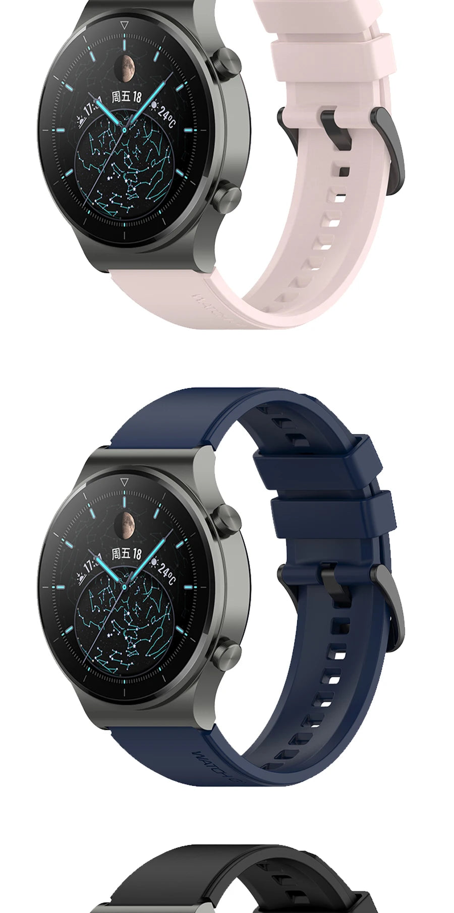 Official 22mm Silicone Band for Huawei Watch GT 2 & GT 3 Pro