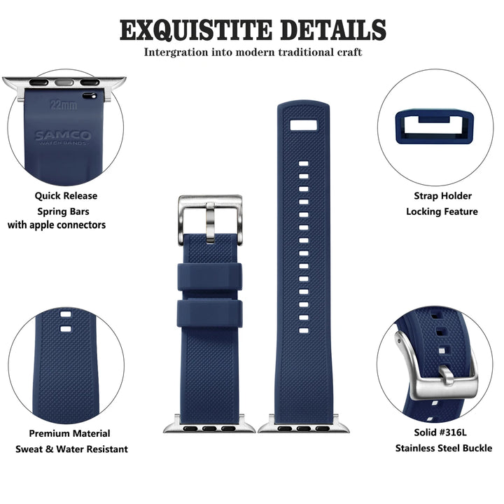 New Silicone Rubber Apple Watch Band 38–45mm