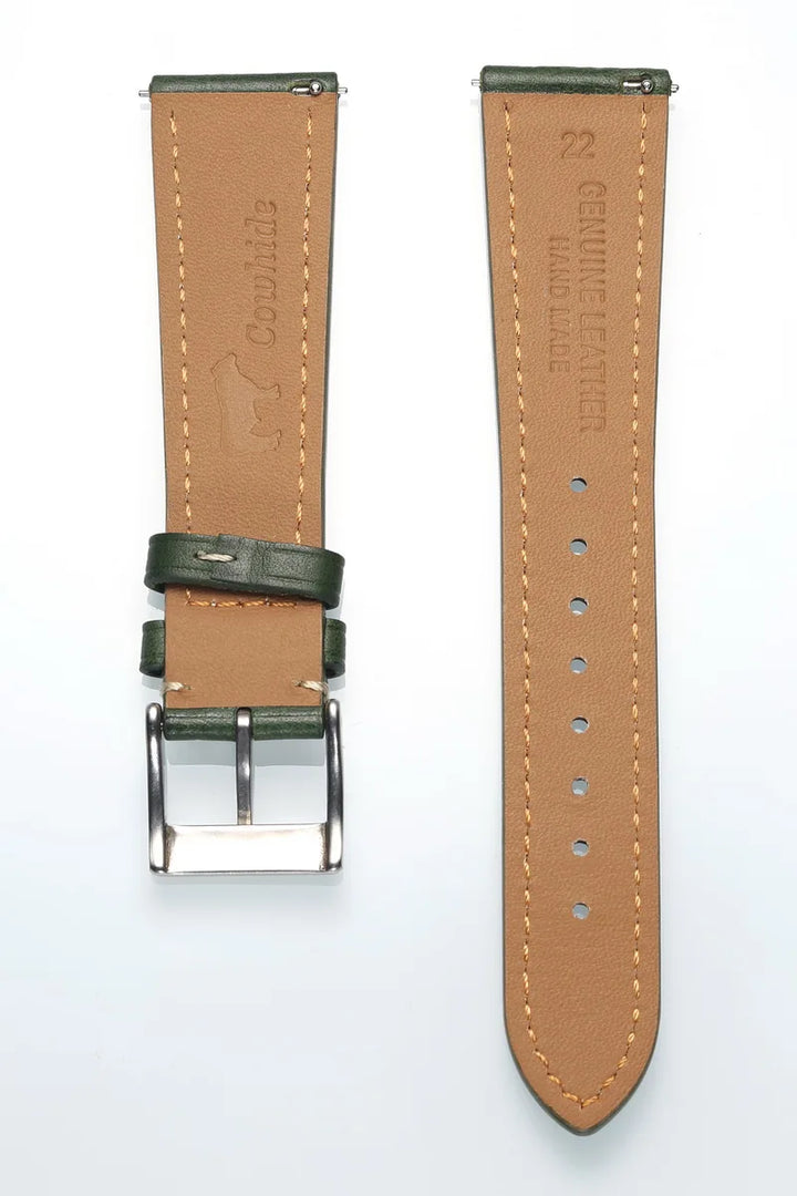 HEMSUT Italy Cowhide Leather Watch Strap – 18–22mm Quick Release