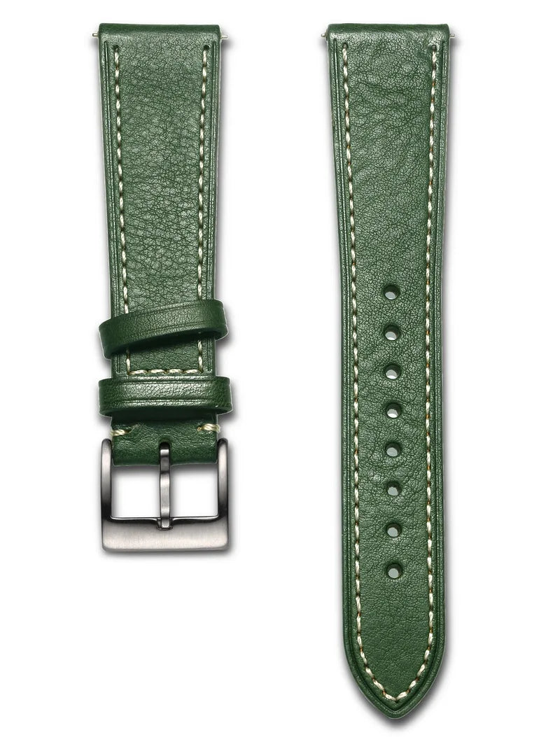 HEMSUT Italy Cowhide Leather Watch Strap – 18–22mm Quick Release