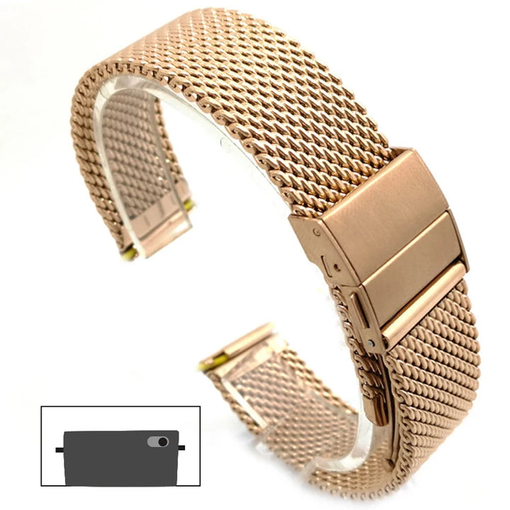 Premium Stainless Steel Watch Strap 18–22mm Quick Release