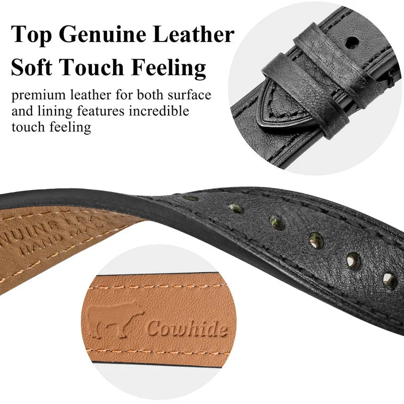 HEMSUT Handmade Italian Cowhide Leather Watch Strap 18-22mm