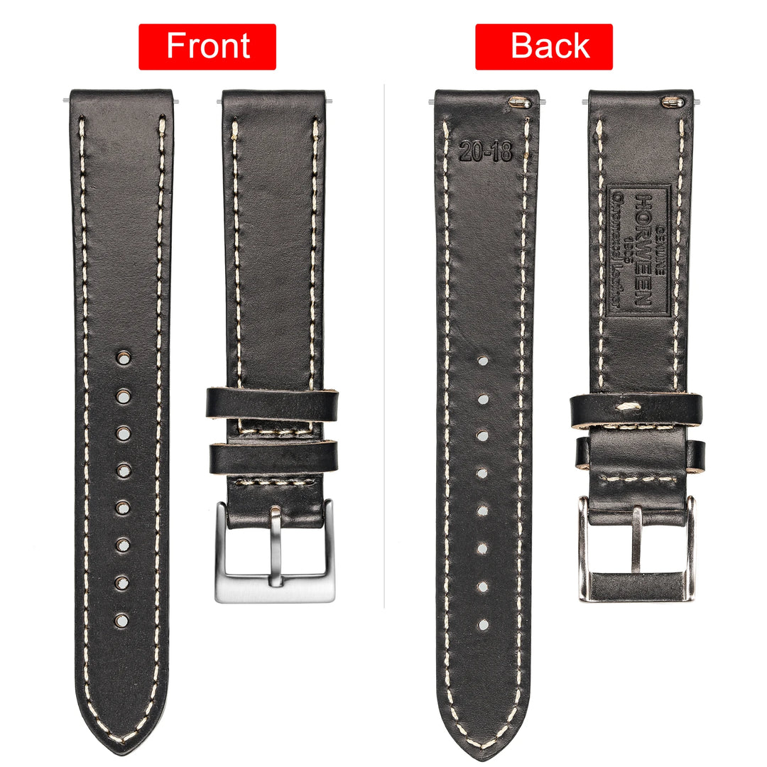 High Quality Horween Genuine Leather Straps Brown Soft Wrap Handmade Cowhide Watch Bands 18mm 20mm 22mm