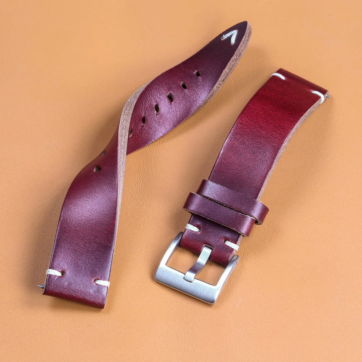 Hemsut Horween Chromexcel Leather Watch Strap – Quick Release, Handmade