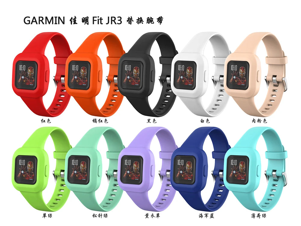 Silicone Watch Strap for Garmin Vivofit Jr. 3 / Fit JR3