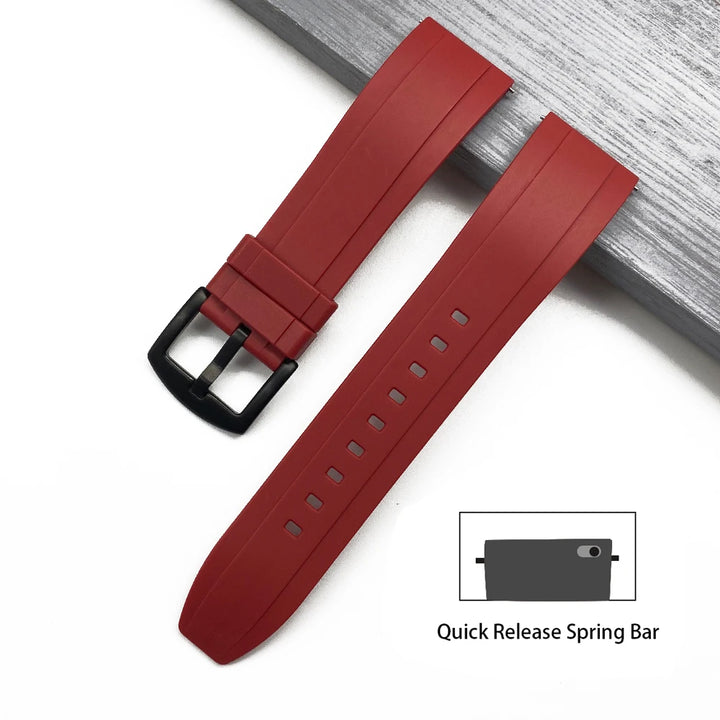 JUELONG Quick Release Watchbands Quality Silicone Rubber Watch Straps 20mm 22mm 24mm Waterproof Diving Men Watches Accessories