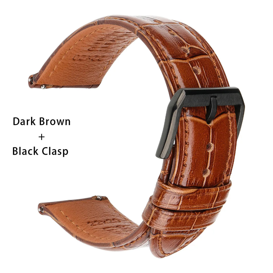 Quick Release Leather Watch Bands Watch Accessories For SEIKO Samsung Galaxy Watch Strap Active2/3 Watch Bracelet