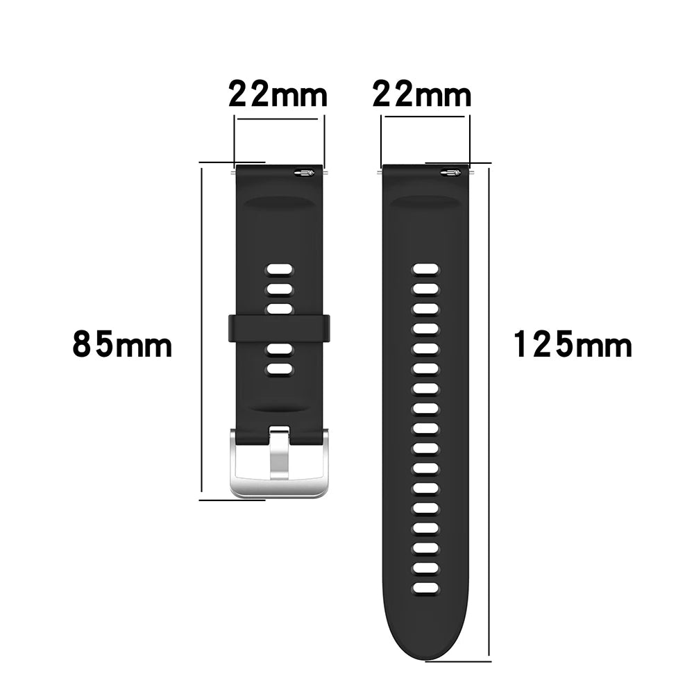 22mm Silicone Strap for Huawei Watch GT Series (GT2, GT3, GT2 Pro, GT2E)