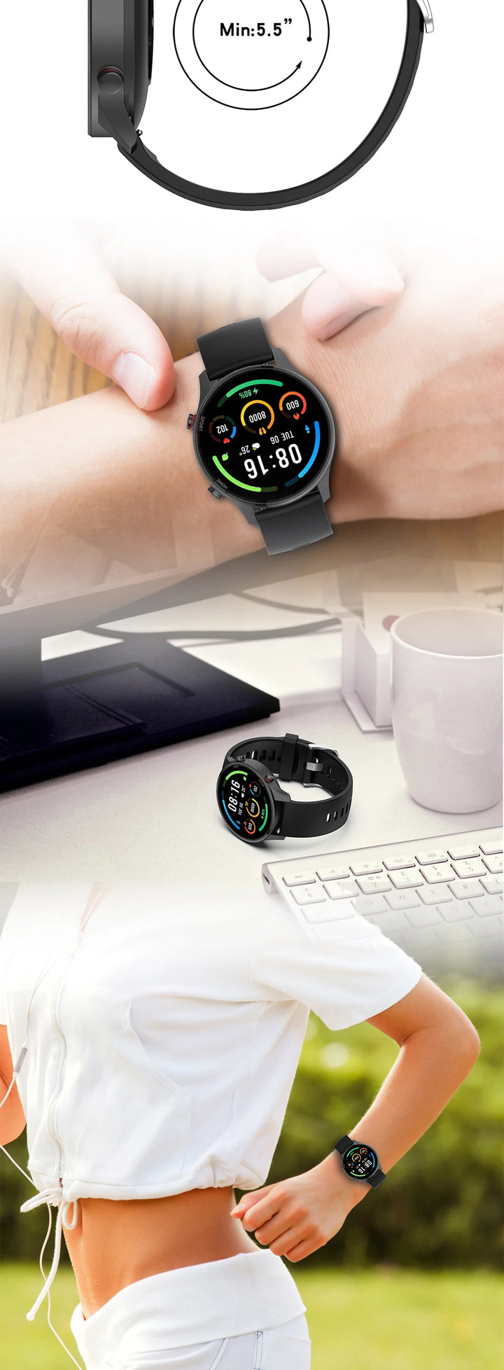 22mm Silicone Strap for Huawei Watch GT Series (GT2, GT3, GT2 Pro, GT2E)