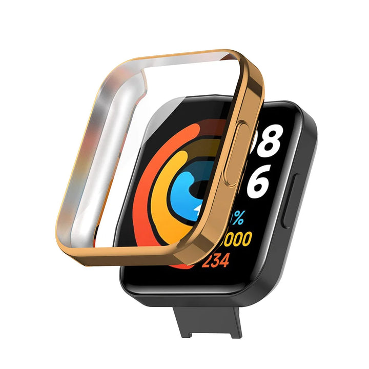 Electroplated TPU Protective Case for Redmi Watch 2 Lite – Full Screen Bumper