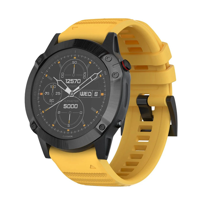 Quick-Fit Silicone Watch Strap – 22–26mm for Garmin Fenix & Epix