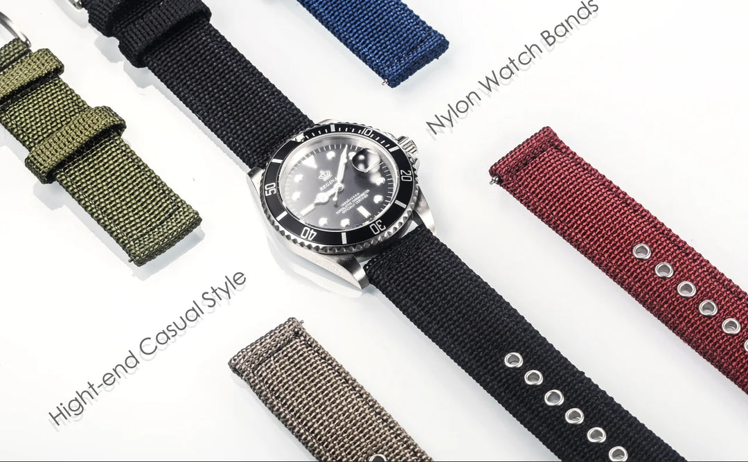 Hemsut Nylon Quick-Release Watch Strap – 18–24mm Military Style