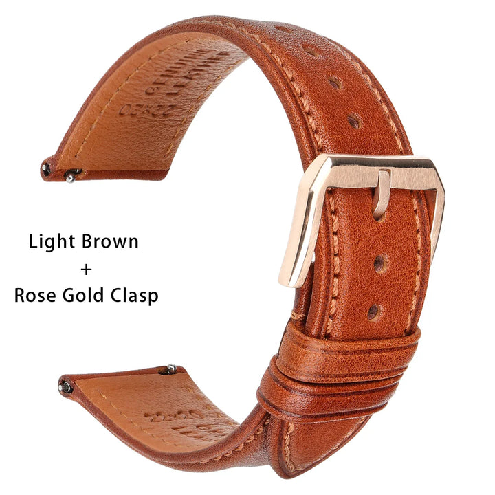 Quick Release Leather Watch Bands Watch Accessories For SEIKO Samsung Galaxy Watch Strap Active2/3 Watch Bracelet