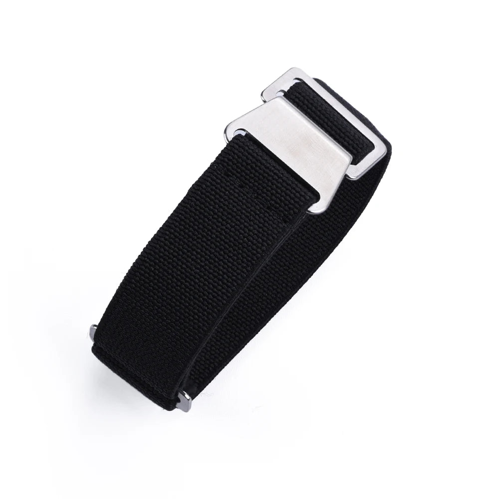 NATOBELT 60s French Troops Parachute Bag Elastic Strap 20mm 22mm Nylon Watchbands Man's Universal Smart Watch Fabric Wristband