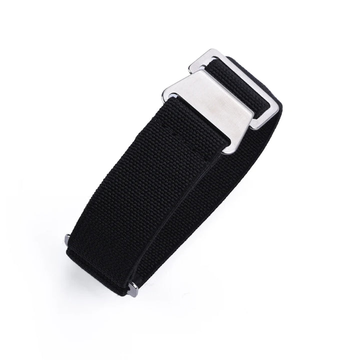 NATOBELT 60s French Troops Parachute Bag Elastic Strap 20mm 22mm Nylon Watchbands Man's Universal Smart Watch Fabric Wristband