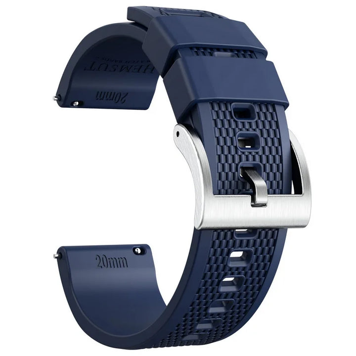 Hemsut Silicone Quick-Release Watch Strap – 18/20/22mm for Galaxy Watch