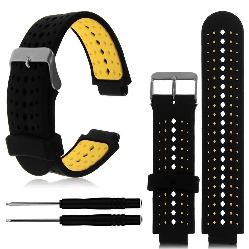 Silicone Replacement Strap for Garmin Forerunner 235/220/230/620/630/735XT