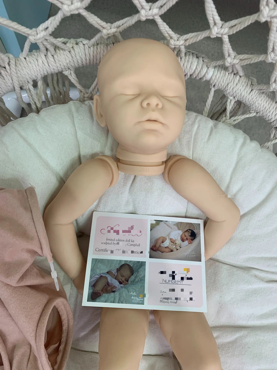 20″ Avelee Reborn Doll Kit – Lifelike Doll Making Kit