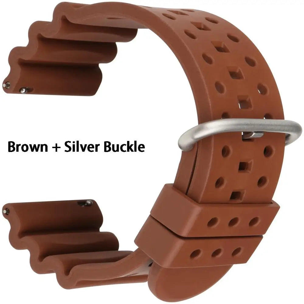 Quick Release Watch Bands 20mm 22mm 24mm Watch Accessories Sport Rubber Watch Strap Smart Watch Bracelet Belt