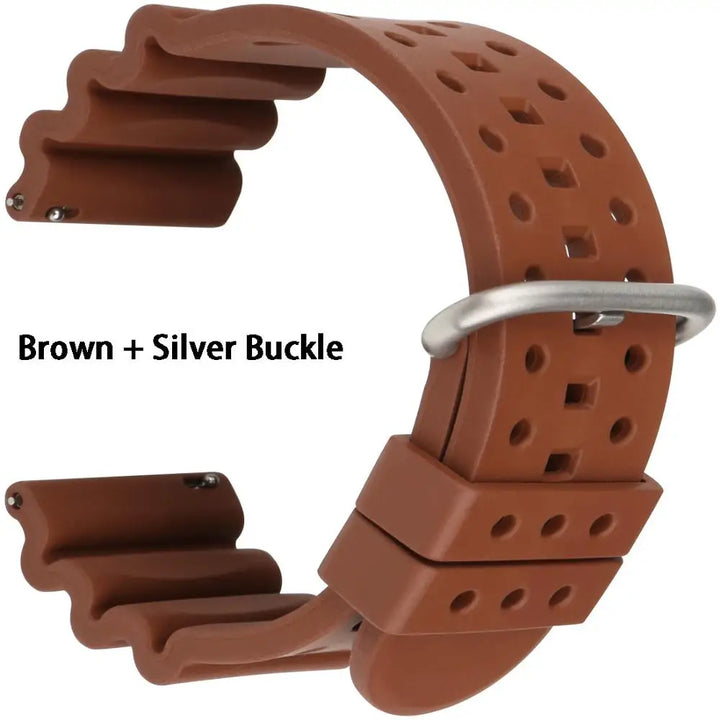 Quick Release Watch Bands 20mm 22mm 24mm Watch Accessories Sport Rubber Watch Strap Smart Watch Bracelet Belt