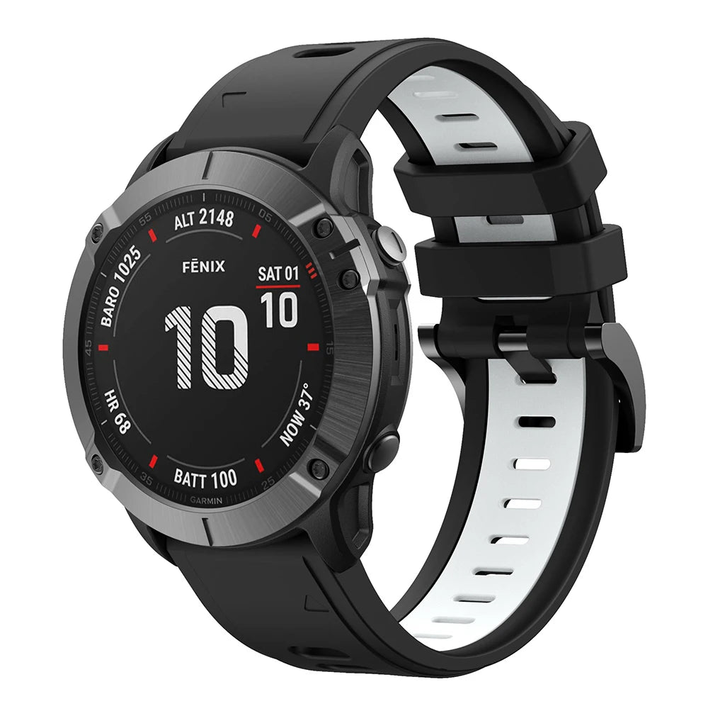 QuickFit Silicone Strap for Garmin Fenix Series (22-26mm)