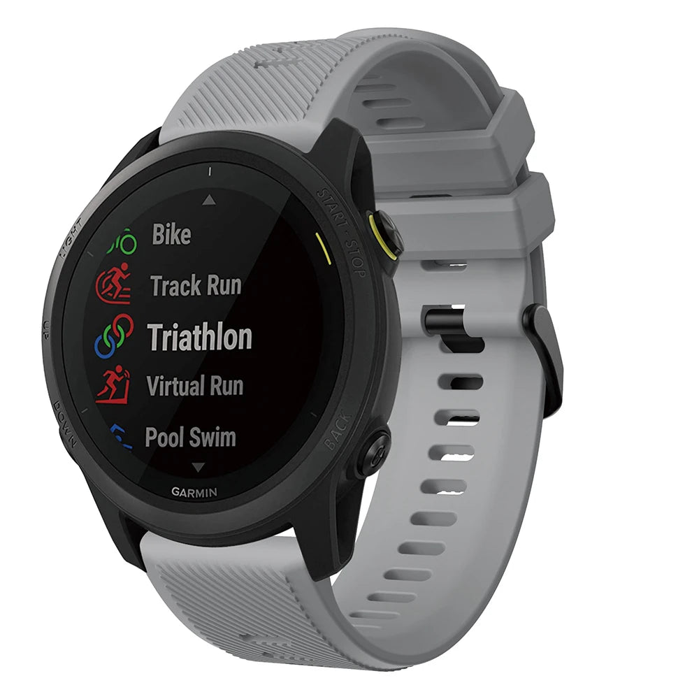 22mm Silicone Watch Strap for Garmin Forerunner 745