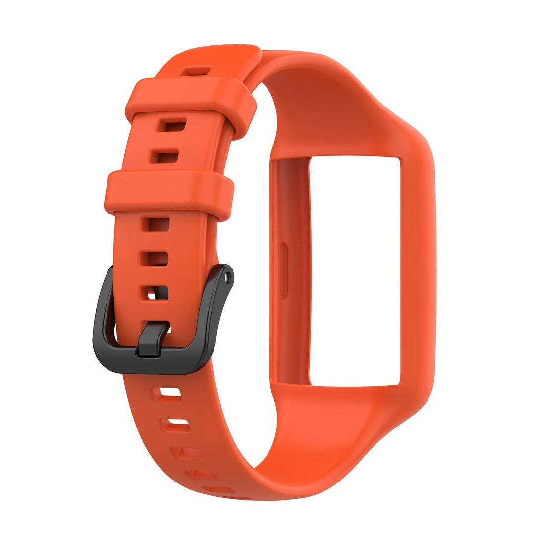Silicone Strap with Case for Huawei Band 6/7 & Honor Band 6/7