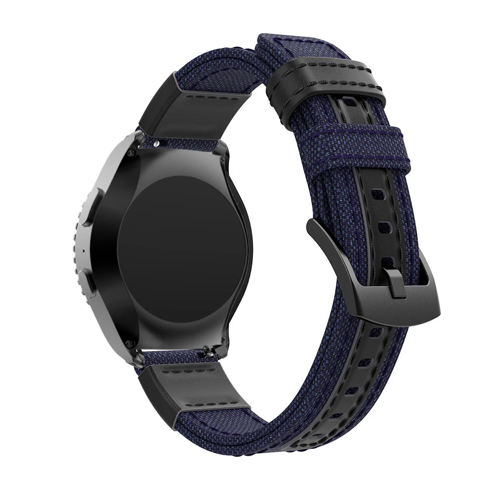 Canvas Strap for Samsung Gear S2, S3 & Galaxy Watch (20-22mm)