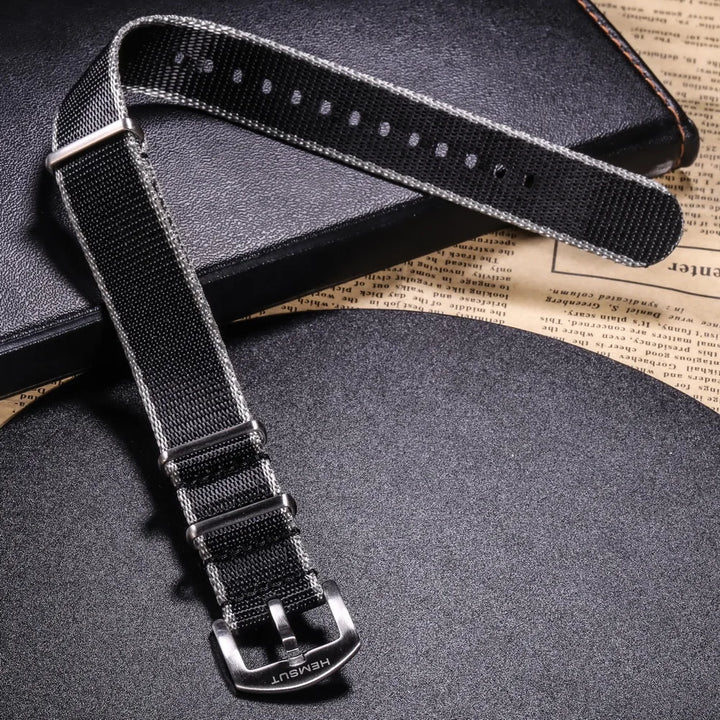 HEMSUT One-Piece Nylon Watch Strap (18-24mm)