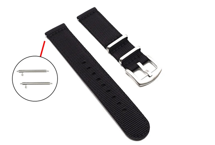 NATOBELT Nylon Sailcloth Strap 18mm 20mm 22mm Spring Military Quick Release Watchband For Watch Accessories Replacement Bracelet