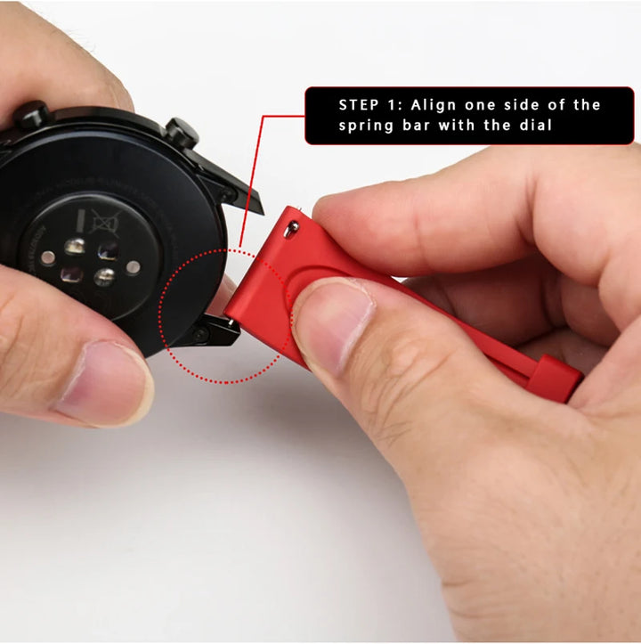 Top Fluoro Rubber Watch Band 20mm 22mm Sport Silicone Watch Strap Quick Release Watchband For HUAWEI GT Casio Citizen Seiko