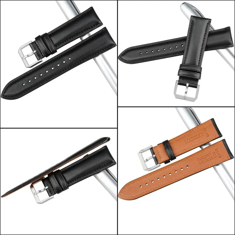 MAIKES luxury Genuine Leather Watch Band Soft Cowhide Leather Strap Bracelet For MIDO TISSOT Casio Watchbands